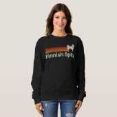 Fins Spitz Retro mam pap dog Trui (Voorkant volledig)