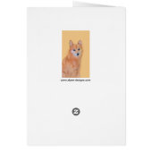 Fins Spitz-schilderij - Cute Original Dog Art (Achterkant)