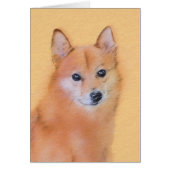 Fins Spitz-schilderij - Cute Original Dog Art (Voorkant)