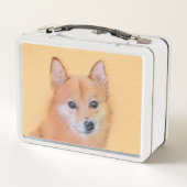 Fins Spitz-schilderij - Cute Original Dog Art (Achterkant)