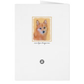 Fins Spitz-schilderij - Cute Original Dog Art (Achterkant)