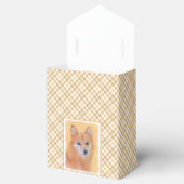 Fins Spitz-schilderij - Cute Original Dog Art Bedankdoosjes (Geopend)