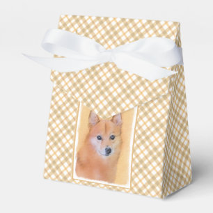 Fins Spitz-schilderij - Cute Original Dog Art Bedankdoosjes