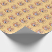 Fins Spitz-schilderij - Cute Original Dog Art Cadeaupapier (Hoek)