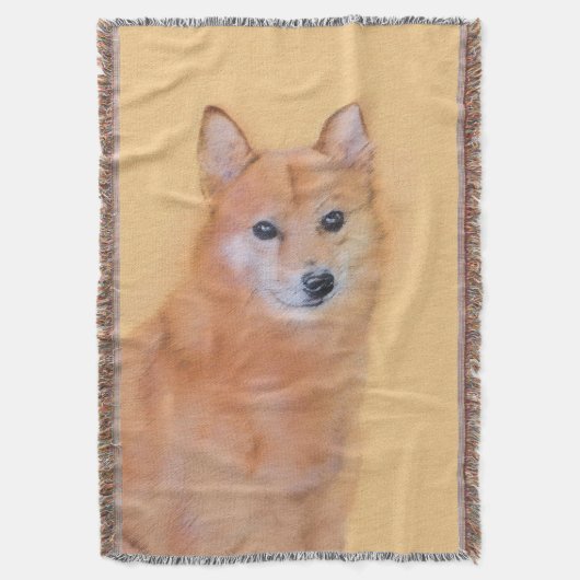 Fins Spitz-schilderij - Cute Original Dog Art Deken (Voorkant Verticaal)