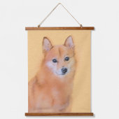 Fins Spitz-schilderij - Cute Original Dog Art Hangend Wandkleed (Voorkant)