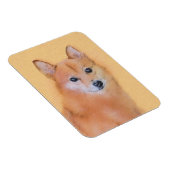 Fins Spitz-schilderij - Cute Original Dog Art Magneet (Rechterzijde)