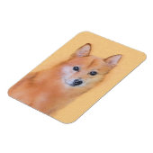 Fins Spitz-schilderij - Cute Original Dog Art Magneet (Linkerzijde)