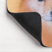 Fins Spitz-schilderij - Cute Original Dog Art Muismat (Hoek)