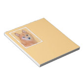 Fins Spitz-schilderij - Cute Original Dog Art Notitieblok (Schuin)
