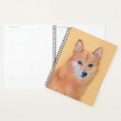Fins Spitz-schilderij - Cute Original Dog Art Planner (Display)