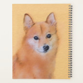 Fins Spitz-schilderij - Cute Original Dog Art Planner (Achterkant)