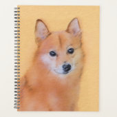 Fins Spitz-schilderij - Cute Original Dog Art Planner (Voorkant)