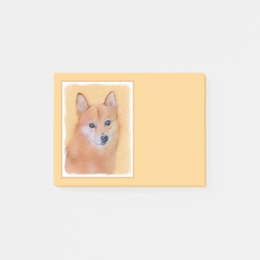 Fins Spitz-schilderij - Cute Original Dog Art Post-it® Notes (Voorkant)
