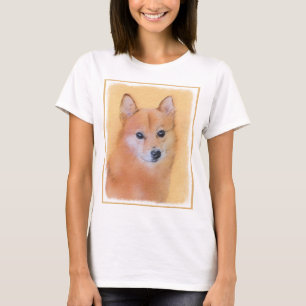 Fins Spitz-schilderij - Cute Original Dog Art T-shirt