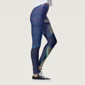 Fins Sunset Shark gedrukt Leggings (Rechts)