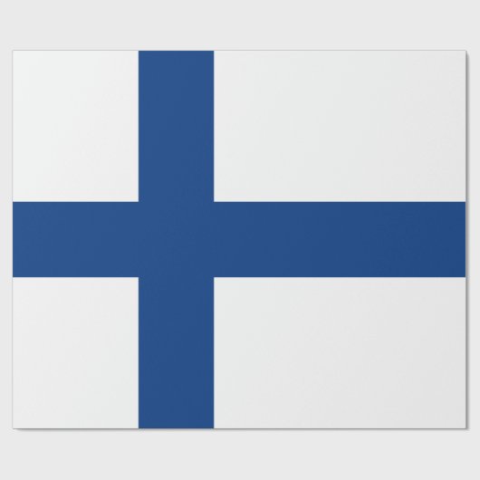 Fins Vlaggenpapier (Finland) Cadeaupapier (Vlak)
