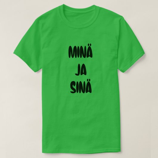 Fins woord voor mij en jou t-shirt (Design voorkant)