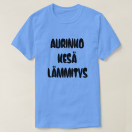 Fins Word voor zonnezomerwarmte T-shirt