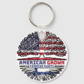 Finse Amerikaanse Amerikaanse Amerikaanse Amerikaa Sleutelhanger (Achterkant)