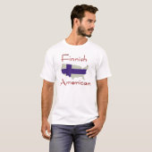 Finse Amerikaanse kaart T-Shirt (Voorkant volledig)