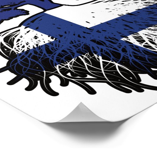 Finse Australische Australië - boomstammen Poster (Hoek)