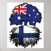 Finse Australische Australië - boomstammen Poster (Voorkant)