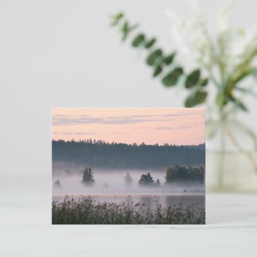 Finse briefkaart voor het landschap van het bos (Staand voorkant)