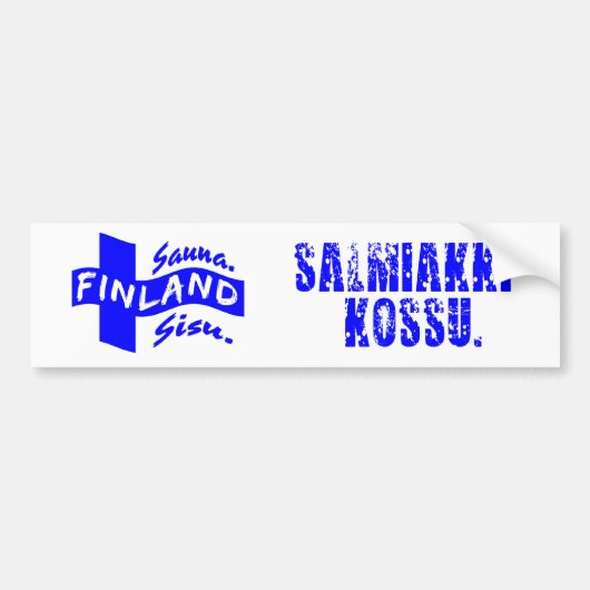 Finse bumpersticker (Voorkant)