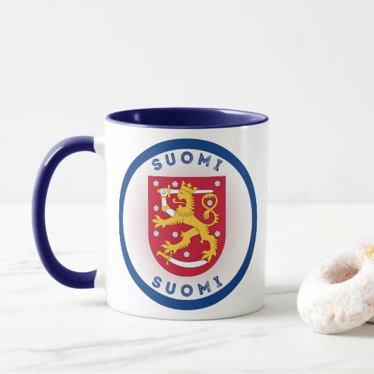 Finse Erfgoed Embleem Mok (Met donut)
