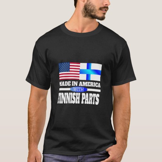 Finse Finn Pride Finse vlag Finse geschenken T-shirt (Voorkant)
