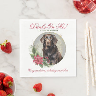 Finse Flat-Coated Retriever Trouwfoto Servet