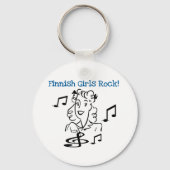 Finse Girls Rock Sleutelhanger (Voorkant)