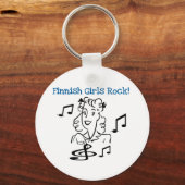 Finse Girls Rock Sleutelhanger (Voorkant)