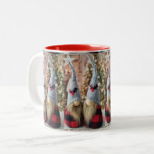 ***FINSE GNOME** CHRISTMAS-MOK TWEEKLEURIGE KOFFIEMOK (Voorkant links)