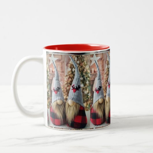 ***FINSE GNOME** CHRISTMAS-MOK TWEEKLEURIGE KOFFIEMOK (Links)