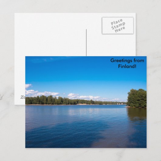 Finse groeten briefkaart (Voorkant / Achterkant)