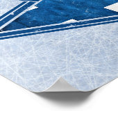 Finse Hockey Flag Logo Suomi Poster (Hoek)