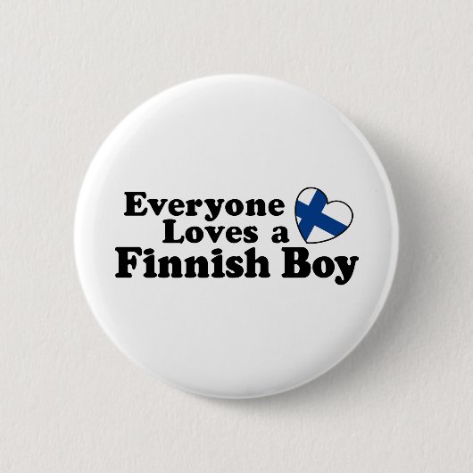 Finse jongen ronde button 5,7 cm (Voorkant)