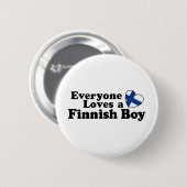 Finse jongen ronde button 5,7 cm (Voorkant /achterkant)