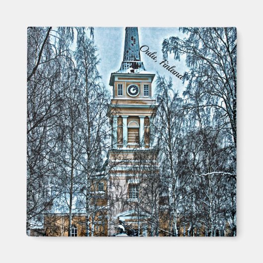 Finse kerk Oulu Magneet (Voorkant)