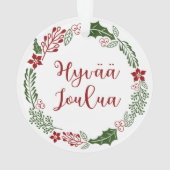 Finse kerstavond, Hyvää joulua Ornament (achterkant)