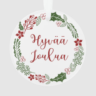 Finse kerstavond, Hyvää joulua Ornament