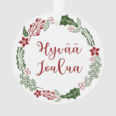 Finse kerstavond, Hyvää joulua Ornament (voorkant)