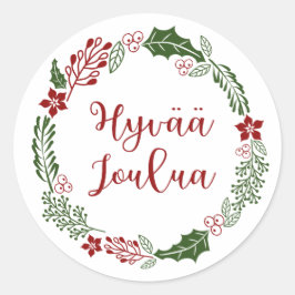 Finse kerstavond, Hyvää joulua Ronde Sticker