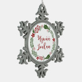 Finse kerstavond, Hyvää joulua Tin Sneeuwvlok Ornament (Links)