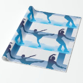 Finse kunstschaatsers inpakpapier (Uitgerold)