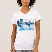 Finse kunstschaatsers vrouwen T-shirt (Voorkant)