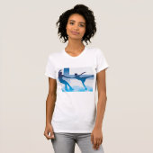 Finse kunstschaatsers vrouwen T-shirt (Voorkant volledig)