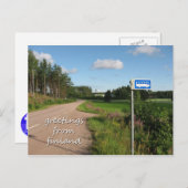 Finse landbushalte briefkaart (Voorkant / Achterkant)